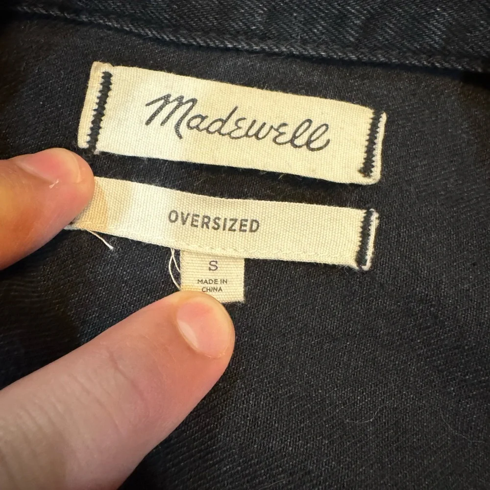 Madewell Oversized Black Jacket - Picture 3 of 4
